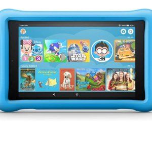 Fire HD 8 Kids Edition Tablet, 8" HD Display, 32 GB, Blue Kid-Proof Case
